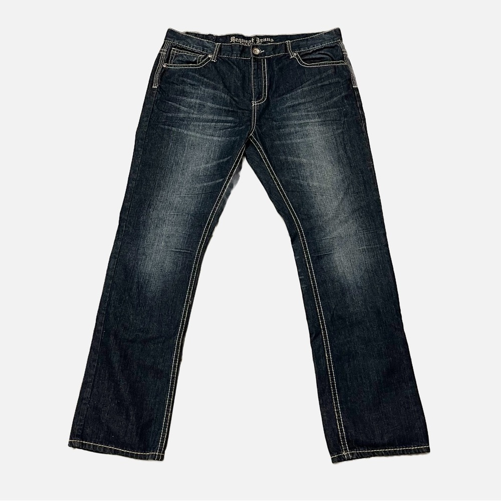Request Premium Men’s Jeans Embroidered Back Pockets Size 38 X 32